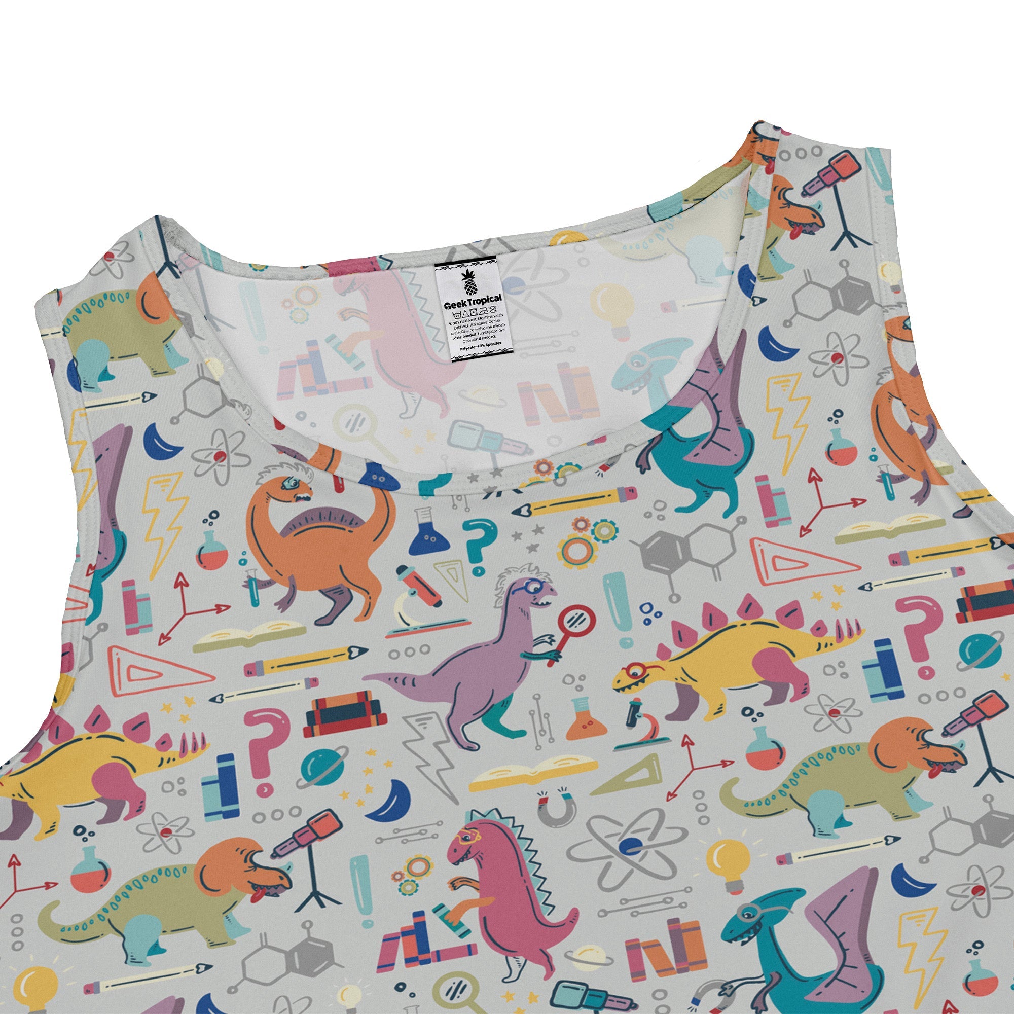 Dino Scientists Dress Geek Nerd Design by Zirkus Design dinosaur print lx - C