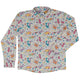 Dino Scientists Long Sleeve Button Up Shirt Geek Nerd adult sizing Design by Zirkus Design dinosaur print