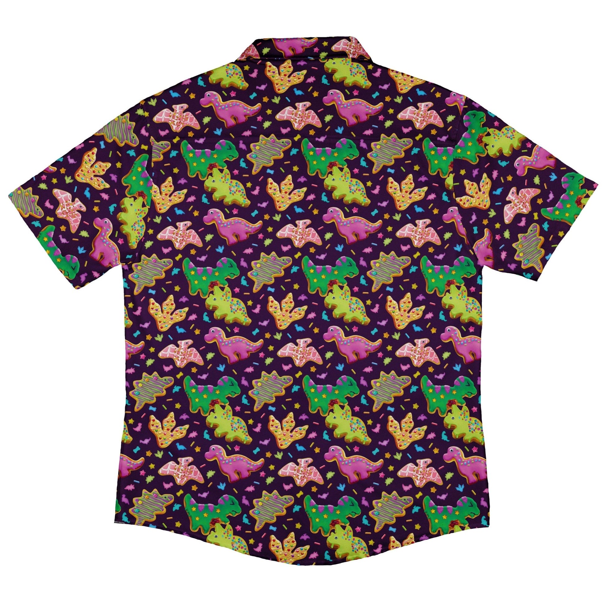 Dinonuts Button Up Shirt - adult sizing - Design By Brigid Ashwood - dinosaur print