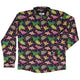 Dinonuts Long Sleeve Button Up Shirt Geek Nerd adult sizing Design By Brigid Ashwood dinosaur print
