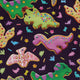Dinonuts Long Sleeve Button Up Shirt Geek Nerd adult sizing Design By Brigid Ashwood dinosaur print
