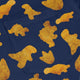 Dinosaur Chicken Nuggets Blue Long Sleeve Button Up Shirt Geek Nerd adult sizing All Adult Button Up Shirts Design by Random Galaxy