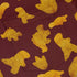 Dinosaur Chicken Nuggets Red Button Up Shirt - adult sizing - Design by Random Galaxy - dinosaur print