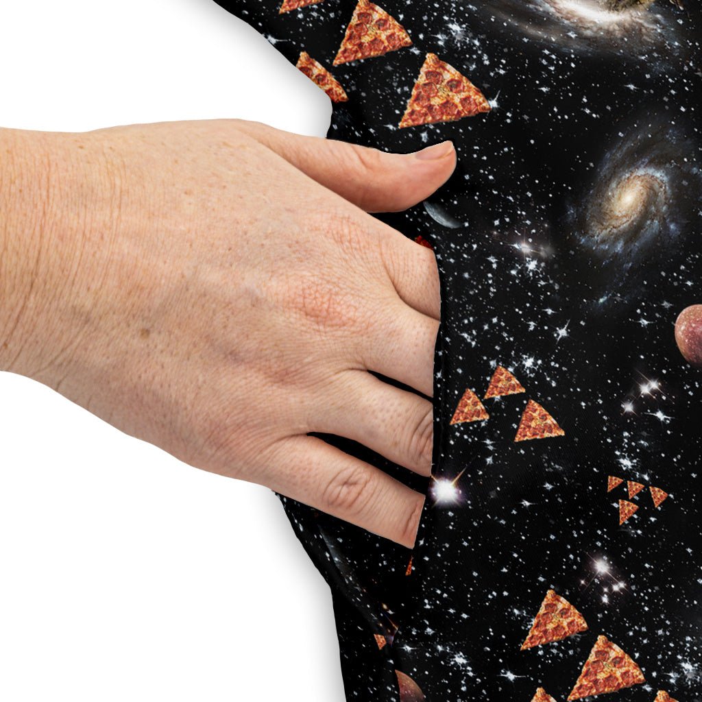 Dinosaur Galaxy Pizza Ships Dress Geek Nerd Design by Random Galaxy dinosaur print lx - C