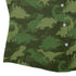 Dinosaur Khaki Army Dinosaur Green Curvy Button Up Shirt Geek Nerd dinosaur print women