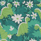 Dinosaur Smiles Flowers and Leaves Long Sleeve Button Up Shirt Geek Nerd adult sizing dinosaur print FLOW DESC WRITING
