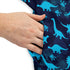 Dinosaur Urban Geometric Blue Dinosaur Dress Geek Nerd dinosaur print lx - C