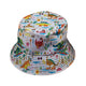 Dinosaur Beach Party Bucket Hat Geek Nerd Design by Zirkus Design dinosaur print lx - B