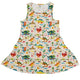 Dinosaur Beach Party Dress Geek Nerd Design by Zirkus Design dinosaur print lx - C