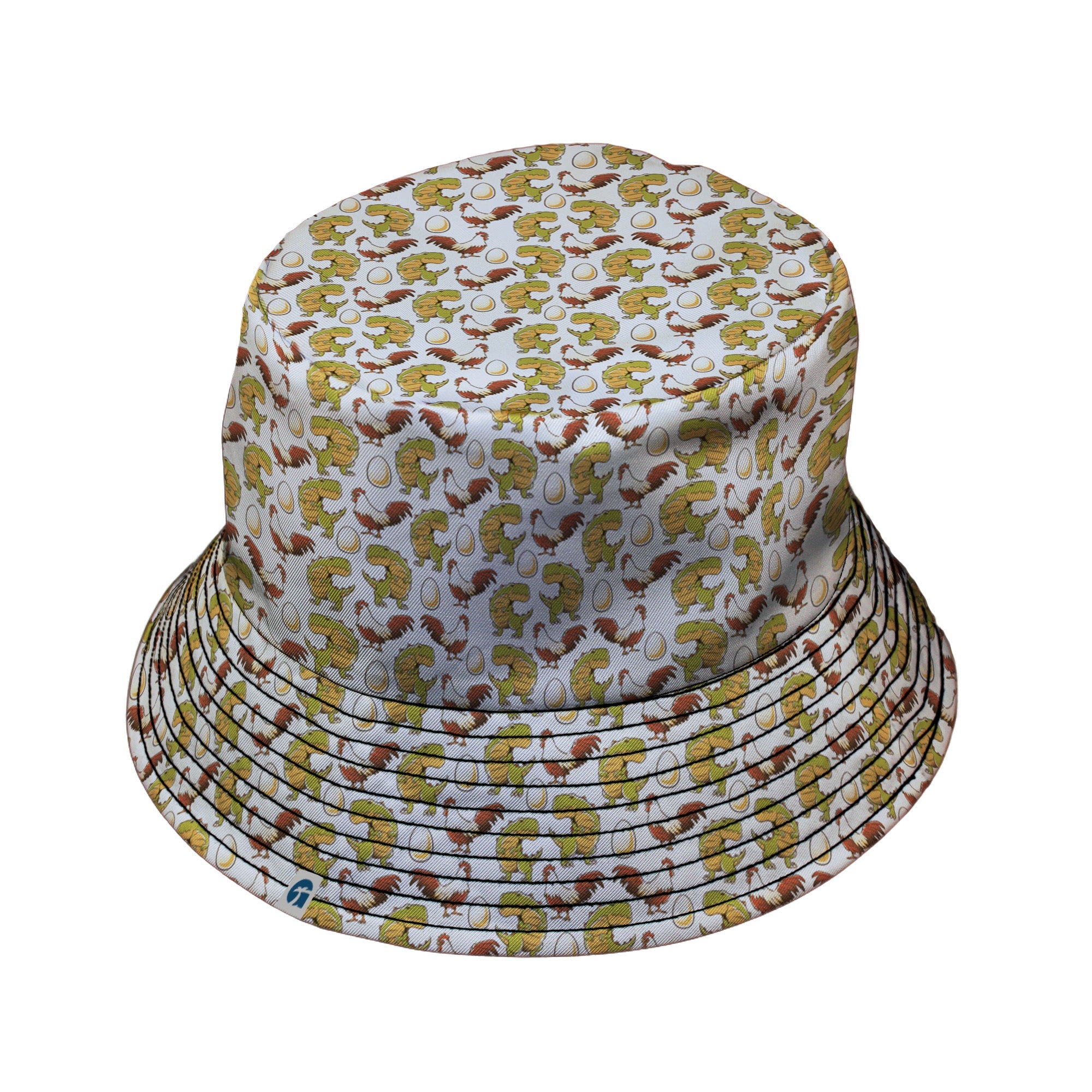Before the Chicken Bucket Hat Geek Nerd Design by Tobe Fonseca dinosaur print funny prints