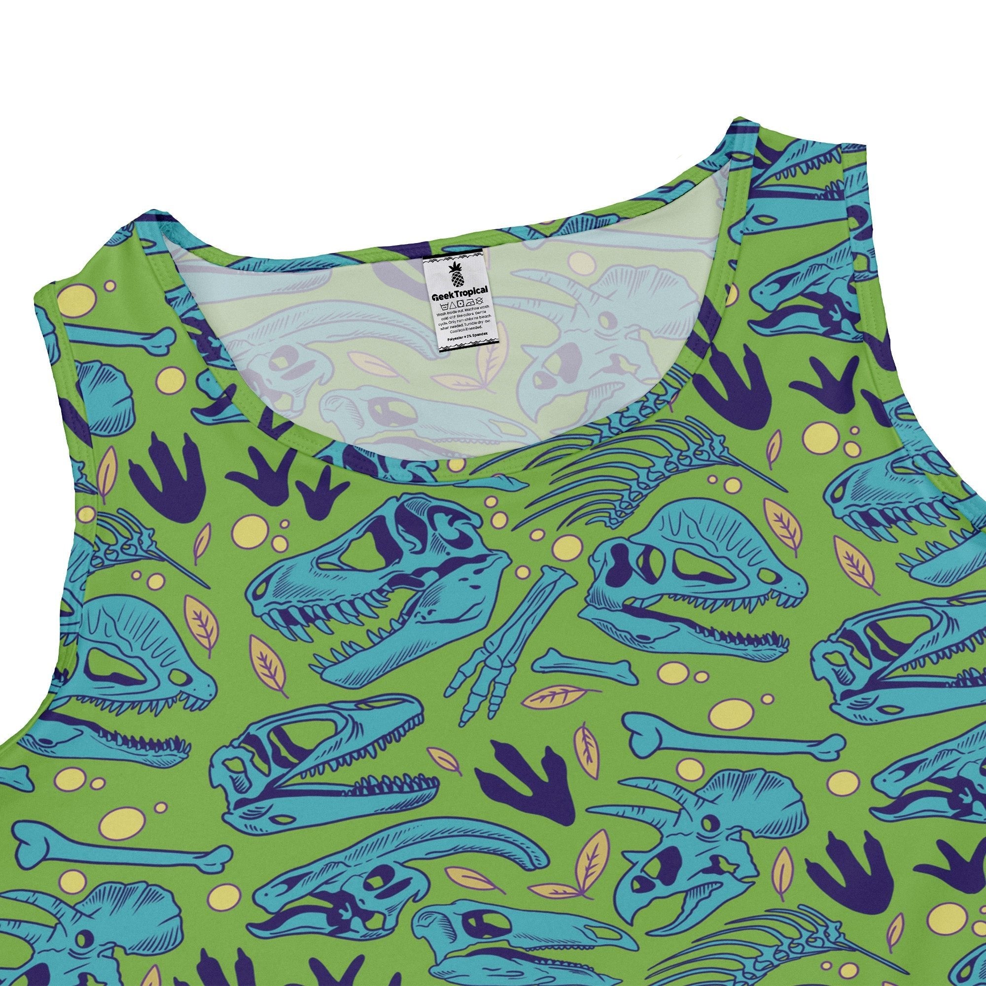 Dinosaur Bone Digs Dress Geek Nerd Design by Julie Kitzes dinosaur print funny prints