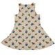 Dinosaur Ornaments Dress Geek Nerd christmas print Design by Zirkus Design dinosaur print