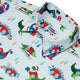 Dinosaur Wonderful Winter Button Up Shirt Geek Nerd adult sizing christmas print Design by Zirkus Design