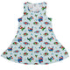 Dinosaur Wonderful Winter Dress Geek Nerd christmas print Design by Zirkus Design dinosaur print