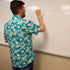Dinosaur Smiles Flowers and Leaves Button Up Shirt 5
