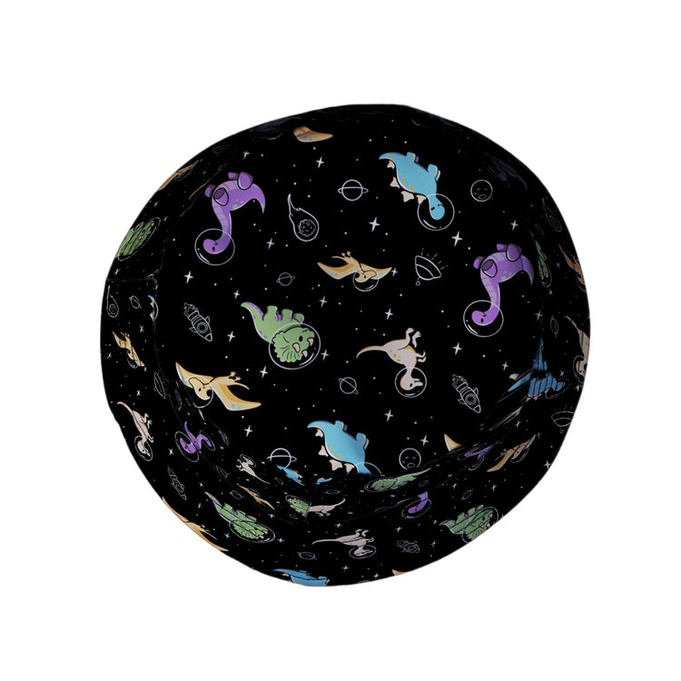Dinostellar Space Dinosaurs Bucket Hat Geek Nerd 0925 Design by Tobe Fonseca dinosaur print