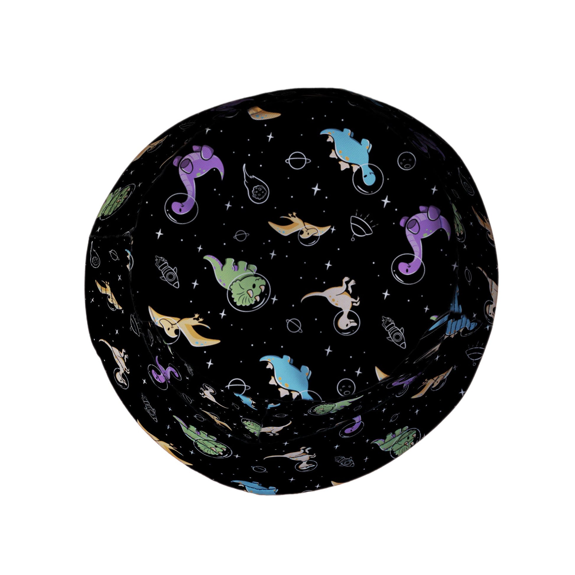 Dinostellar Space Dinosaurs Bucket Hat Geek Nerd 0925 Design by Tobe Fonseca dinosaur print