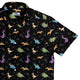 Dinostellar Space Dinosaurs Button Up Shirt Geek Nerd 0925 adult sizing All Adult Button Up Shirts