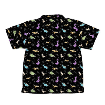 Dinostellar Space Dinosaurs Youth Hawaiian Shirt Geek Nerd 0925 Animal Patterns Design by Tobe Fonseca