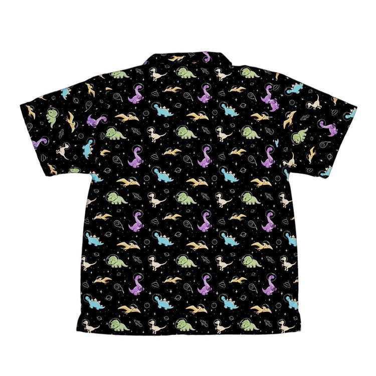 Dinostellar Space Dinosaurs Youth Hawaiian Shirt Geek Nerd 0925 Animal Patterns Design by Tobe Fonseca