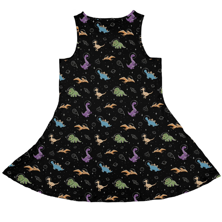Dinostellar Space Dinosaurs Dress Geek Nerd 0925 Animal Patterns Design by Tobe Fonseca