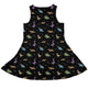 Dinostellar Space Dinosaurs Dress Geek Nerd 0925 Animal Patterns Design by Tobe Fonseca