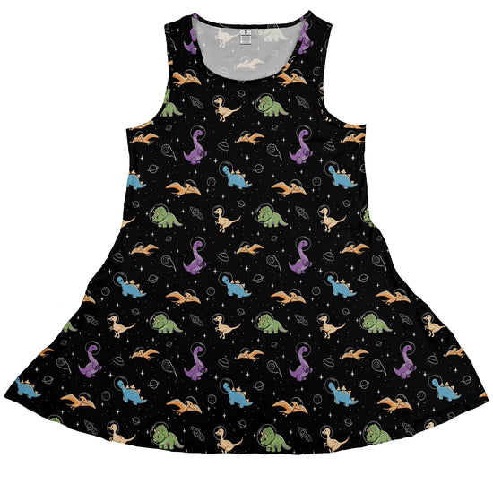 Dinostellar Space Dinosaurs Dress Geek Nerd 0925 Animal Patterns Design by Tobe Fonseca
