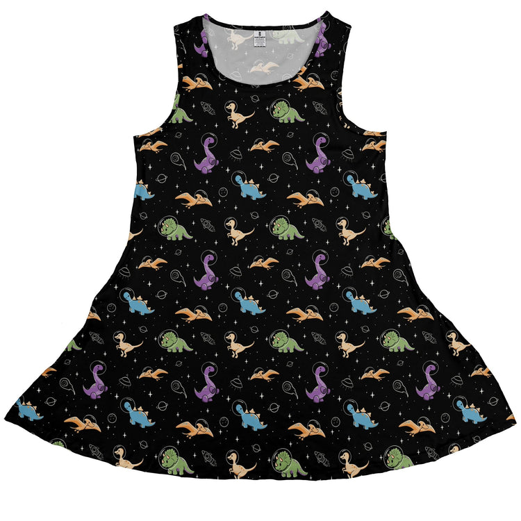 Dinostellar Space Dinosaurs Dress Geek Nerd 0925 Animal Patterns Design by Tobe Fonseca