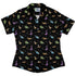 Dinostellar Space Dinosaurs Curvy Button Up Shirt Geek Nerd 0925 All Adult Button Up Shirts Design by Tobe Fonseca
