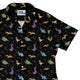 Dinostellar Space Dinosaurs Curvy Button Up Shirt Geek Nerd 0925 All Adult Button Up Shirts Design by Tobe Fonseca