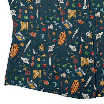 Dnd Adventure Curvy Button Up Shirt