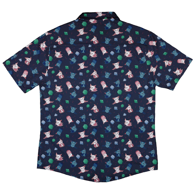 Dnd Bat Familiars Button Up Shirt - adult sizing - Design by Ardi Tong - dnd & rpg print