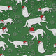 Dnd Christmas Dice Cats Long Sleeve Button Up Shirt Geek Nerd adult sizing Christmas Print Design by Heather Davenport