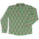 Dnd Christmas Dice Presents Long Sleeve Button Up Shirt Geek Nerd adult sizing Christmas Print dnd & rpg print