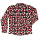Dnd Christmas Red Plaid Long Sleeve Button Up Shirt Geek Nerd adult sizing Christmas Print dnd & rpg print
