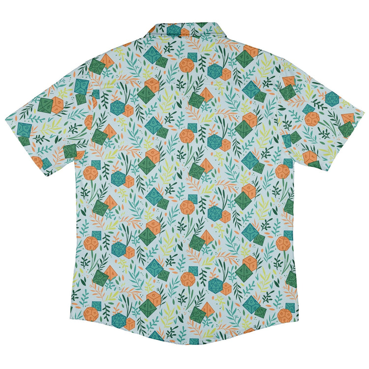 Dnd Dice Plants Button Up Shirt - adult sizing - dnd & rpg print - Simple Patterns