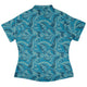 Dnd Dice Swirl Blue Curvy Button Up Shirt Geek Nerd 0925 All Adult Button Up Shirts board game print