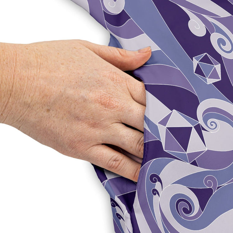 Dnd Dice Swirls Purple Dress Geek Nerd 0925 Designs by Nathan dnd & rpg print