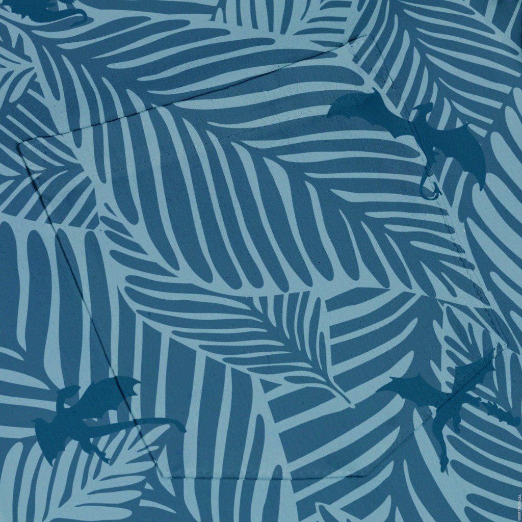 Tropical Dragons Button Up Shirt - adult sizing - Design by Dunking Toast - dnd & rpg print