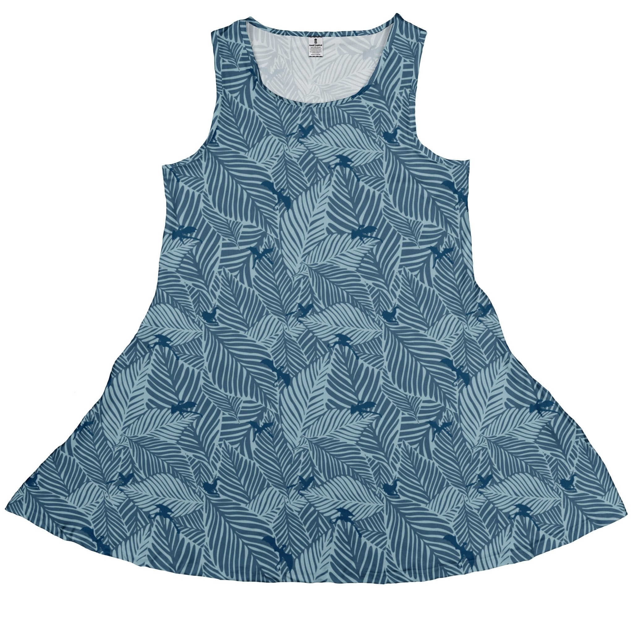 Tropical Dragons Dress Geek Nerd Design by Dunking Toast dnd & rpg print lx - C