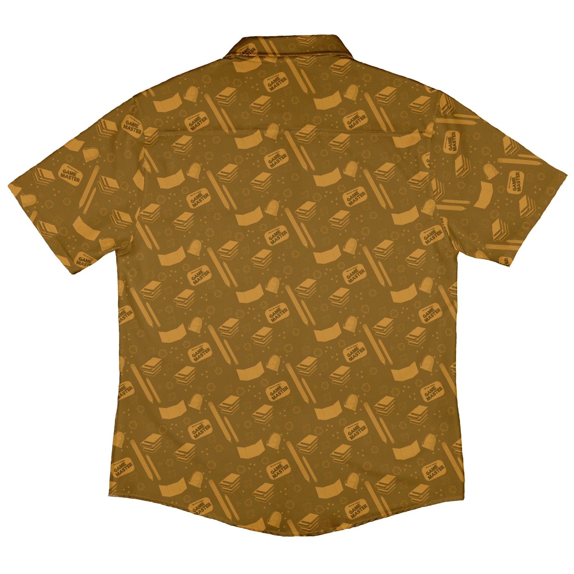 Dnd Dungeon Master Button Up Shirt - adult sizing - Design by Heather Davenport - dnd & rpg print