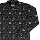 Dnd Dungeon Monsters Midnight Long Sleeve Button Up Shirt Geek Nerd adult sizing Designs by Nathan dnd & rpg print