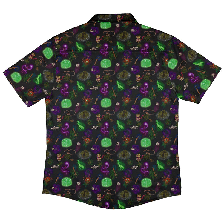 Dnd Dungeon Monsters Button Up Shirt - adult sizing - Designs by Nathan - dnd & rpg print