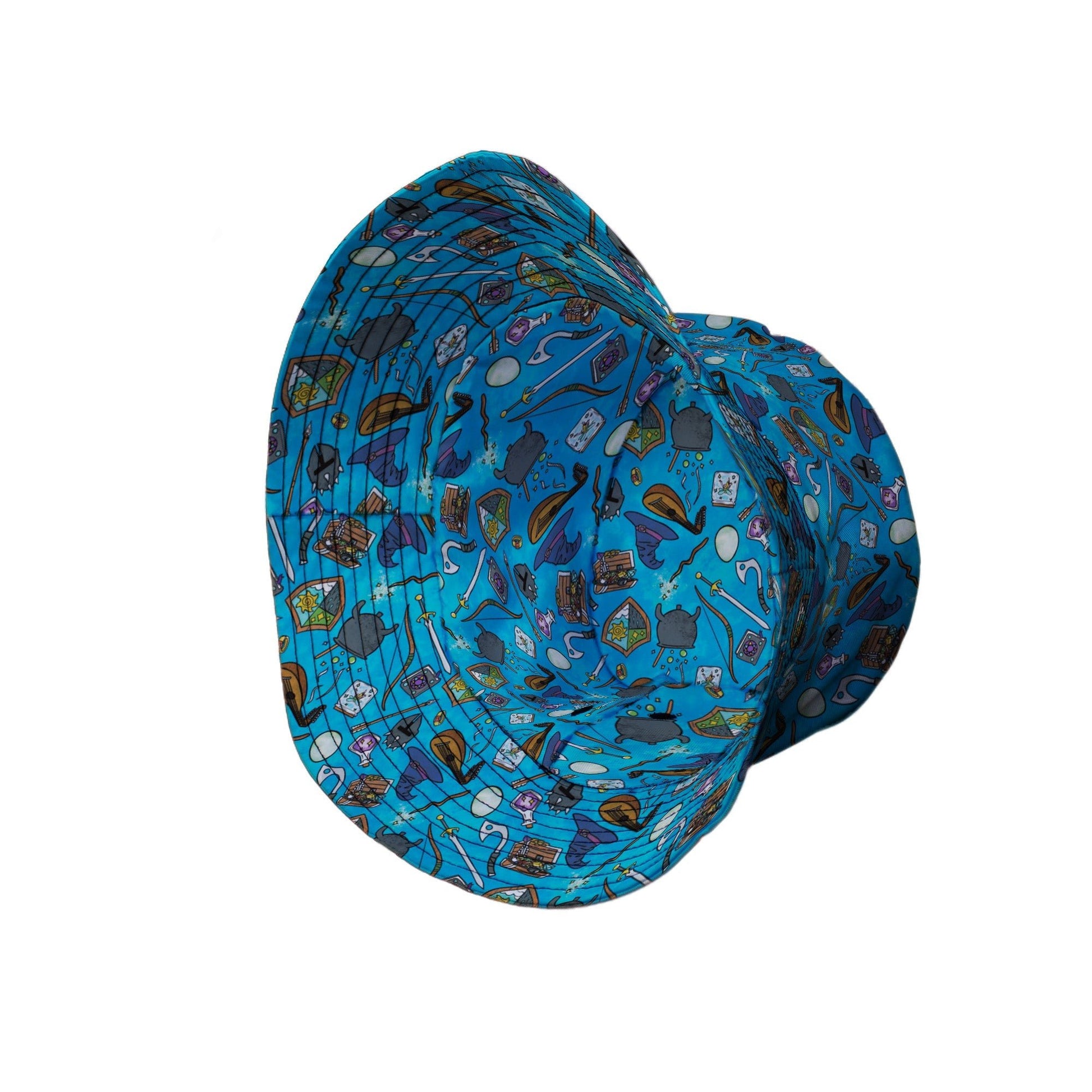 Dnd Hero Inventory Bucket Hat - Designs by Nathan - dnd & rpg print - lx - B