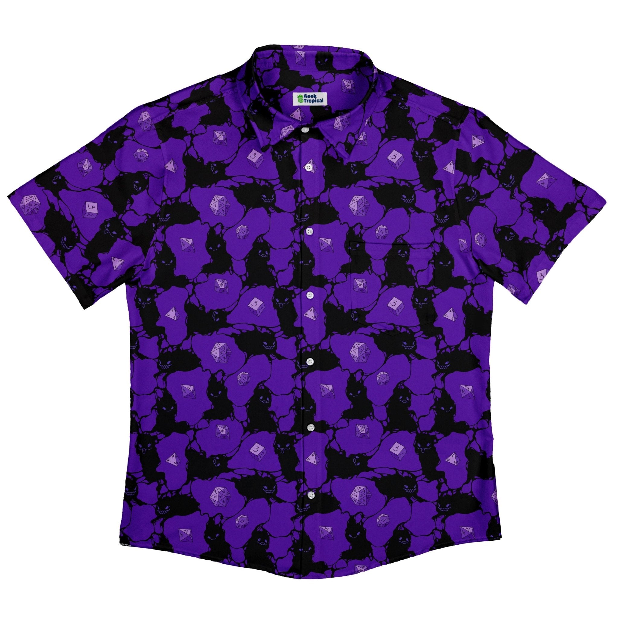 Dnd Inkling Familiars Button Up Shirt - adult sizing - Design by Ardi Tong - dnd & rpg print