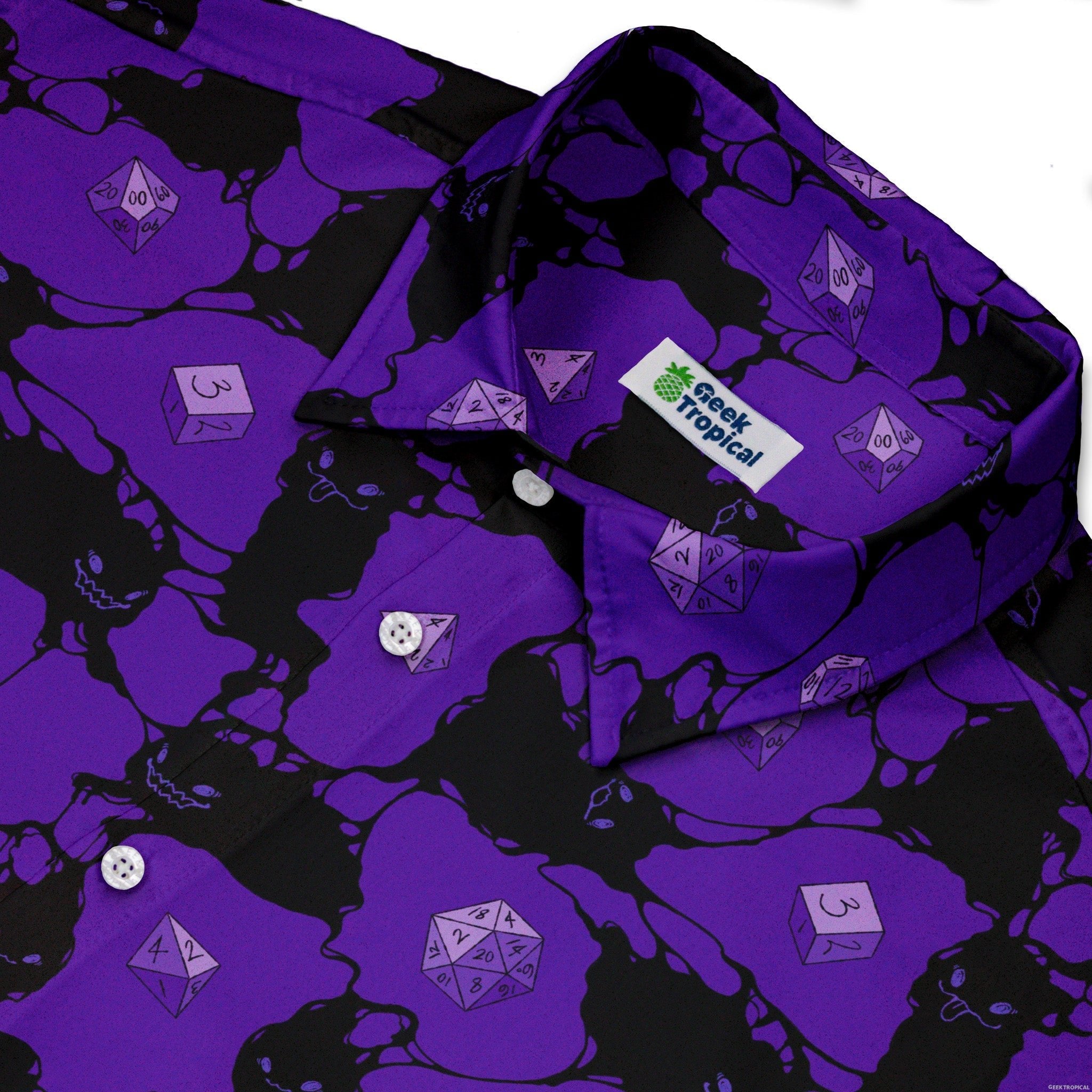 Dnd Inkling Familiars Button Up Shirt - adult sizing - Design by Ardi Tong - dnd & rpg print