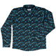 Dnd Mystic Blue Dragons Long Sleeve Button Up Shirt Geek Nerd adult sizing Designs by Nathan dnd & rpg print
