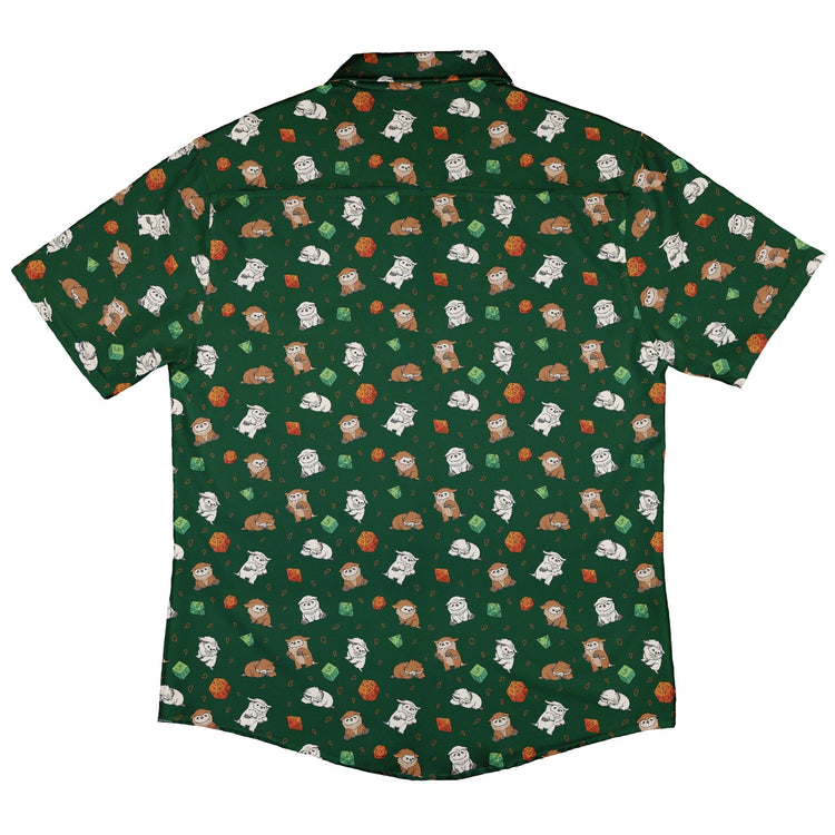 Dnd Owlbears Button Up Shirt - adult sizing - Design by Ardi Tong - dnd & rpg print