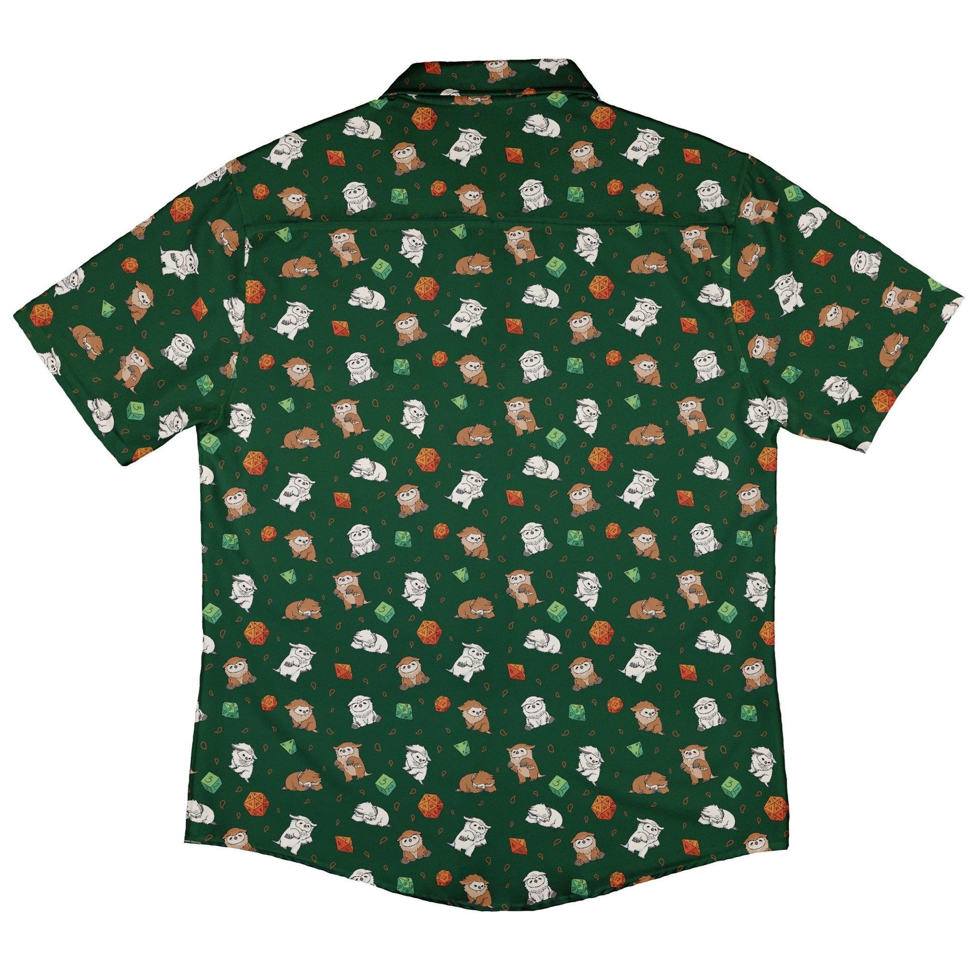 Dnd Owlbears Button Up Shirt - adult sizing - Design by Ardi Tong - dnd & rpg print