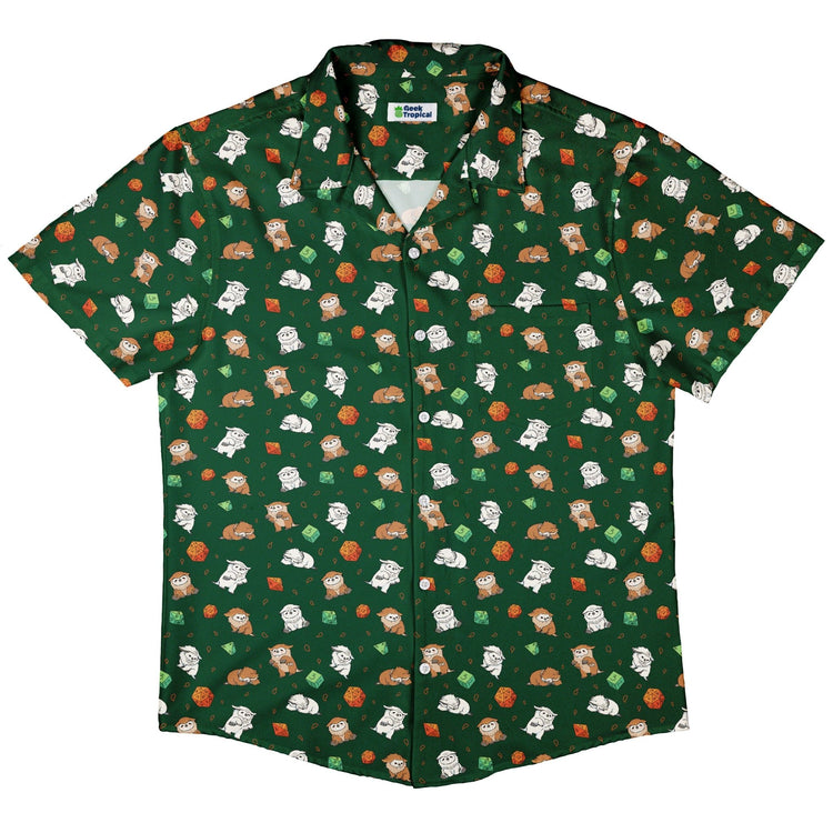 Dnd Owlbears Button Up Shirt - adult sizing - Design by Ardi Tong - dnd & rpg print